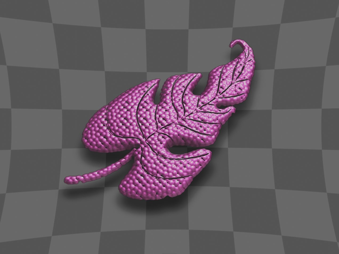 leaf for 3D printing 3D print model_7