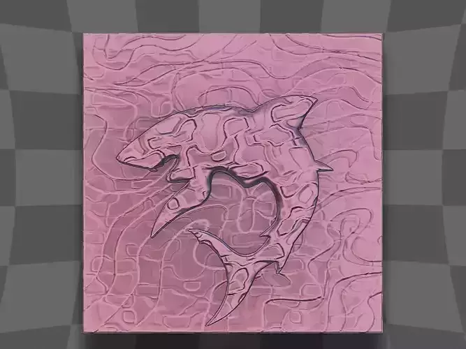 Shark deco for 3D printing and CNC