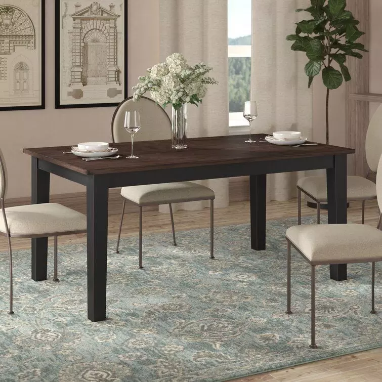 Altamirano Wood Diner Table - 3 Colour 3D model_0