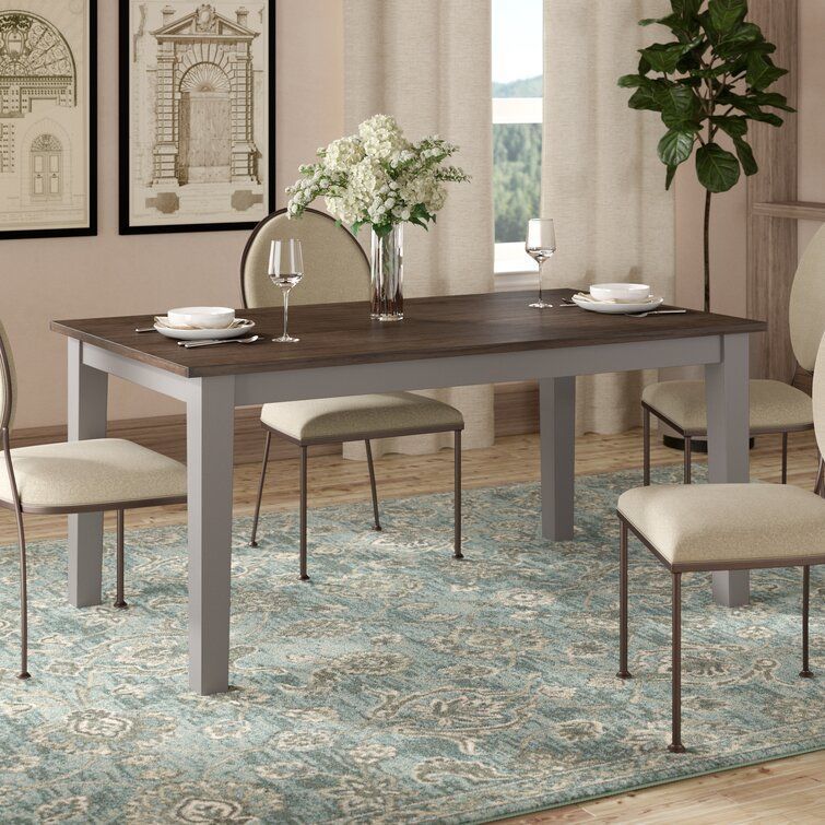 Altamirano Wood Diner Table - 3 Colour 3D model_1