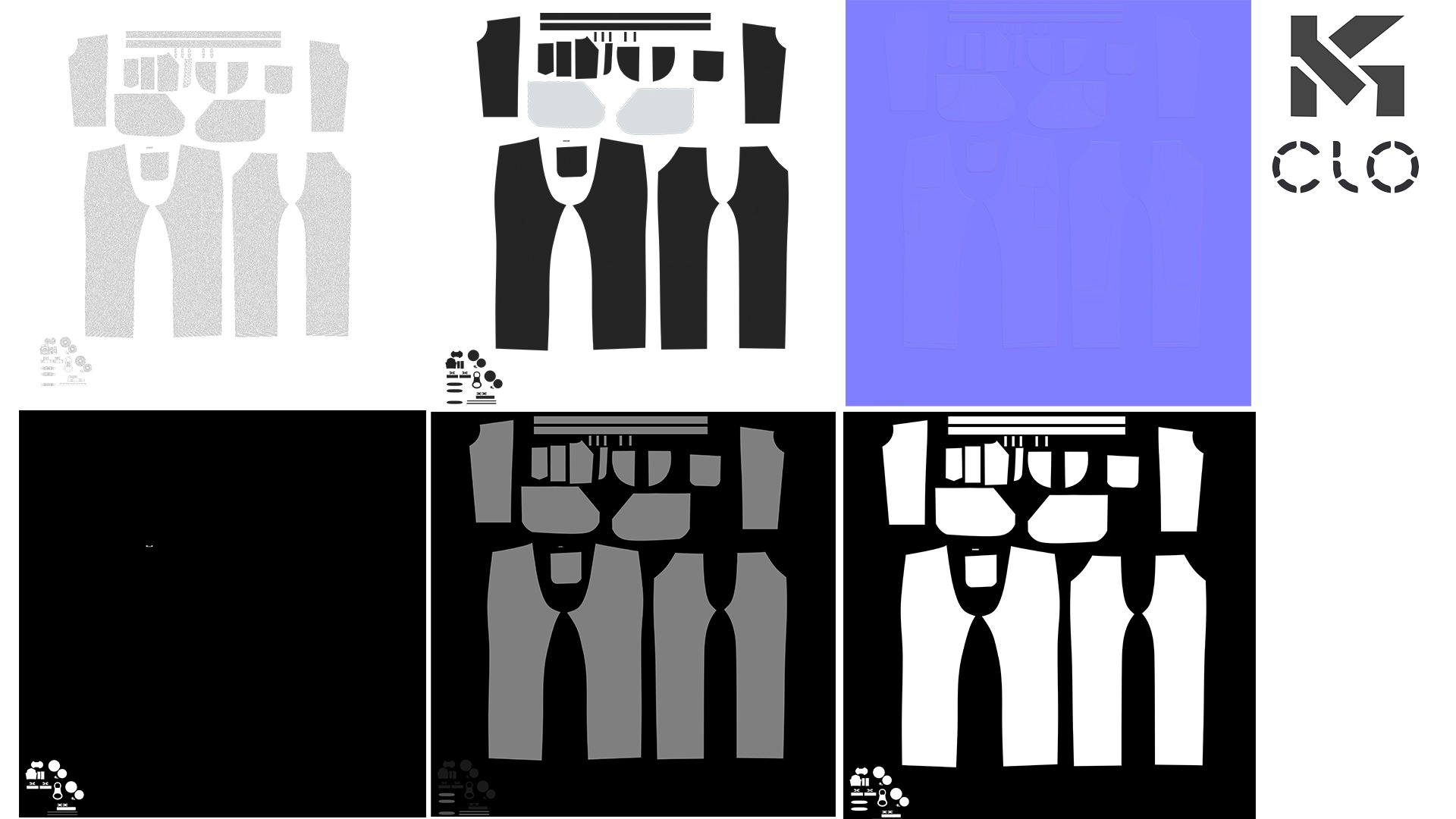 3D Mens Cargo jeans Realistic Clothing Model Clo3D 3D model_1