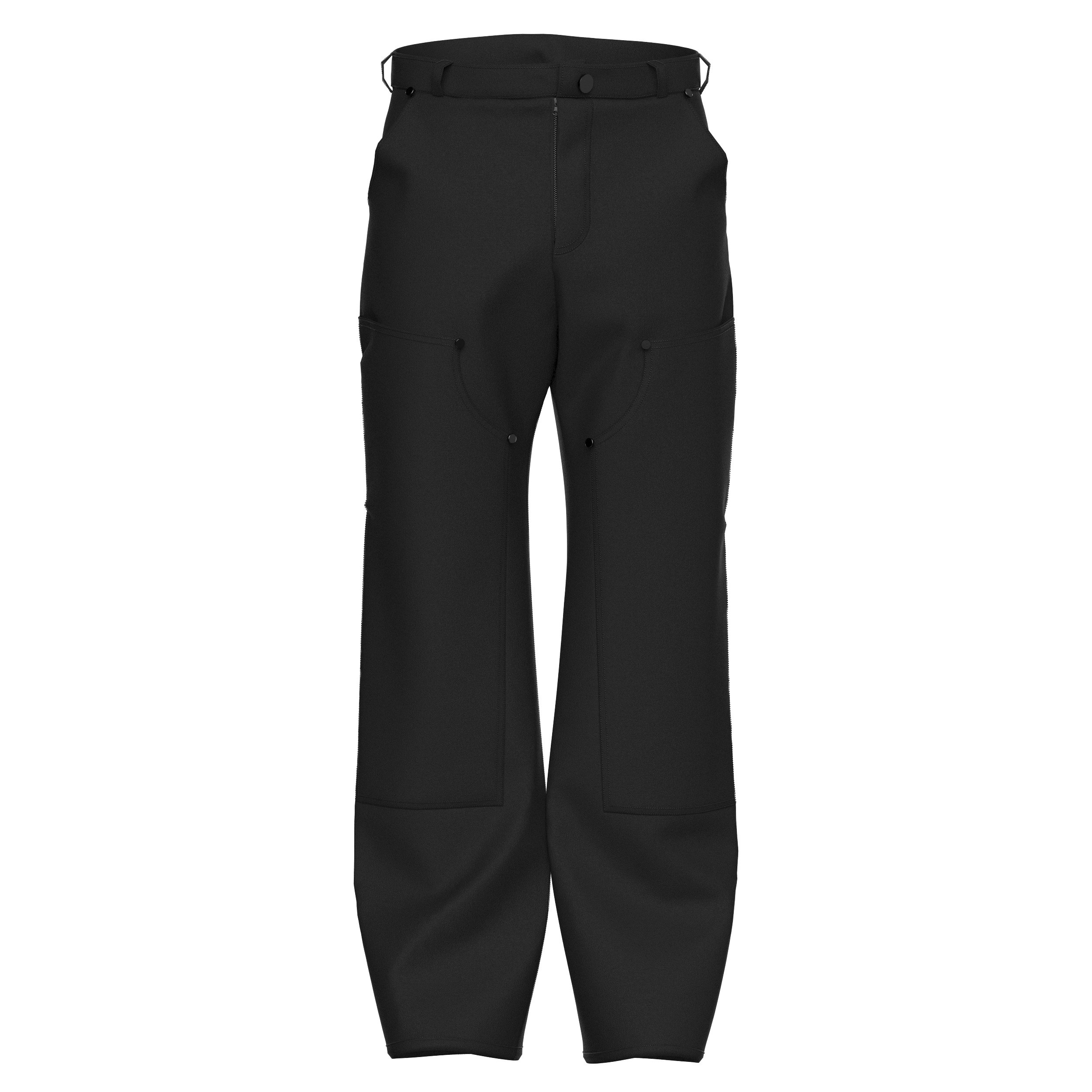 3D Mens Cargo jeans Realistic Clothing Model Clo3D 3D model_2