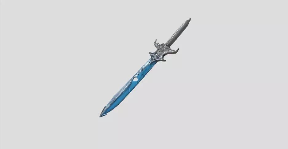 Blue Lightsaber by Tripo Free 3D model