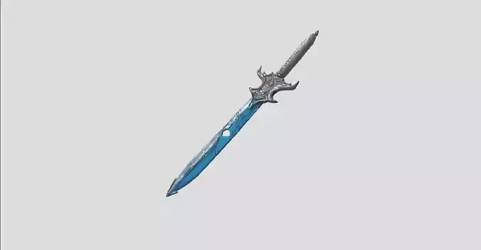 Blue Lightsaber by Tripo Free 3D model