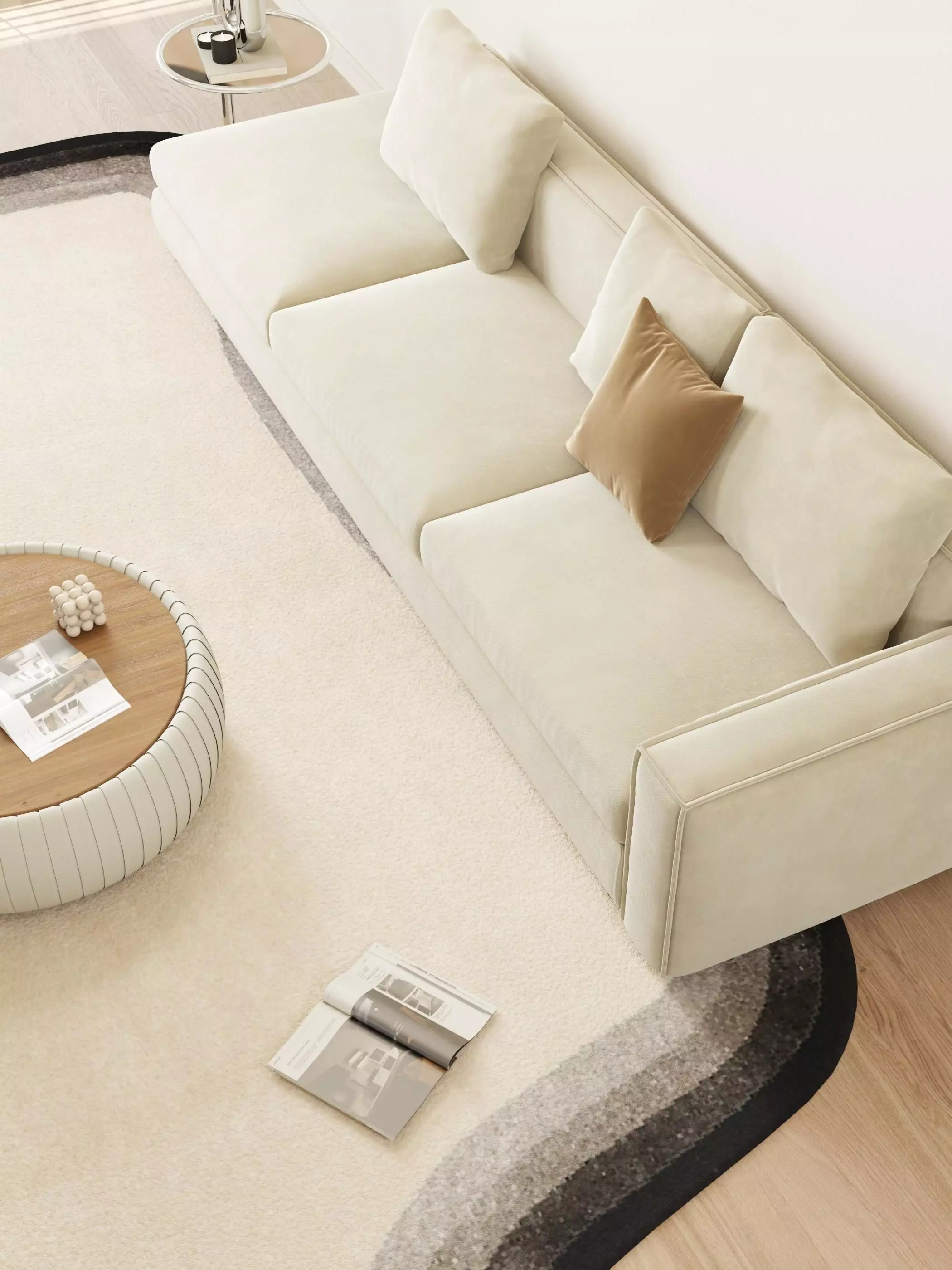 Blender Eevee Modern Mansion Low-poly 3D model