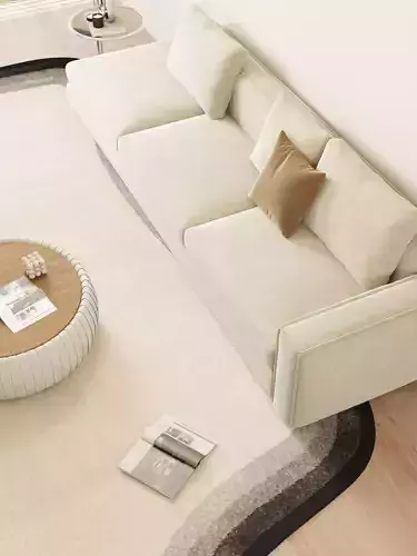 Blender Eevee Modern Mansion Low-poly