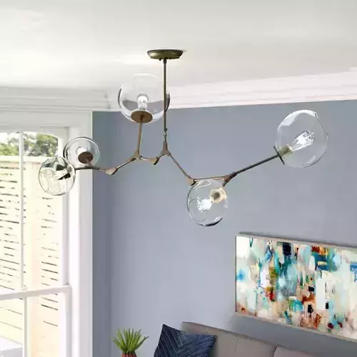 Maclean Light Sputnik Modern Linear Chandelier 3D model