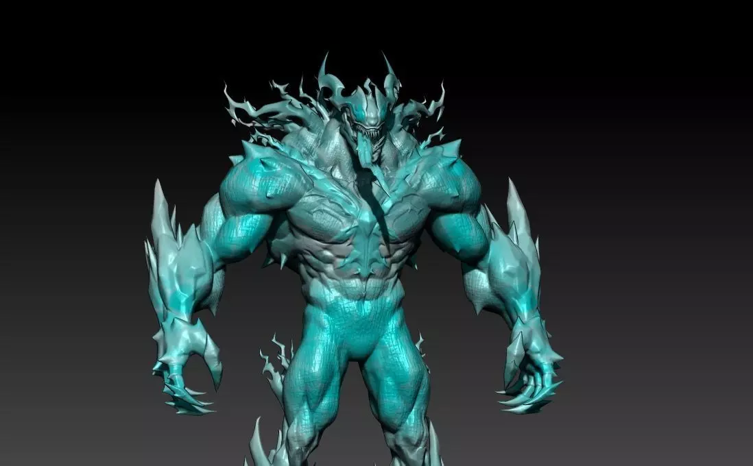 Marvel Rivals - Venom Snow Symbiote version - 3d print 3D print model