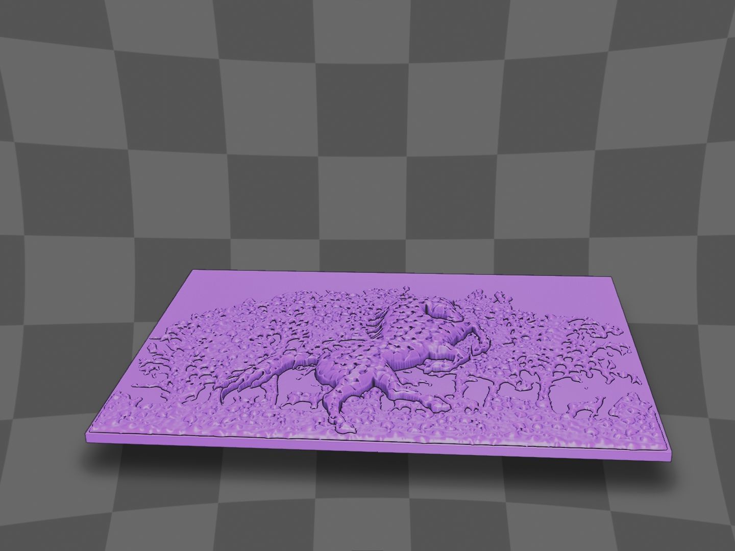 Horse jumping for CNC and 3D printing 3D print model_3