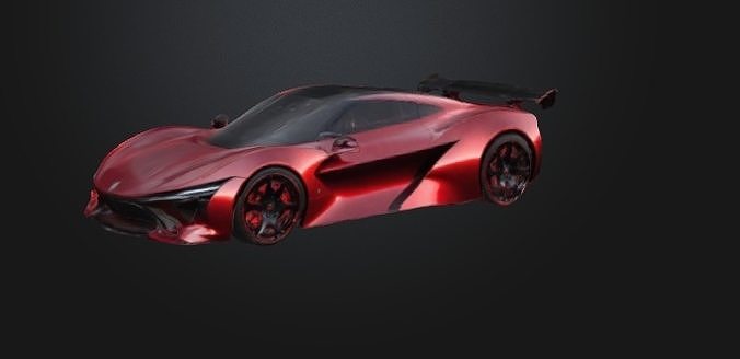 spot car 3D model Low-poly 3D model