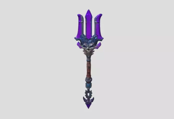 Skeleton Trident by Tripo Free 3D model