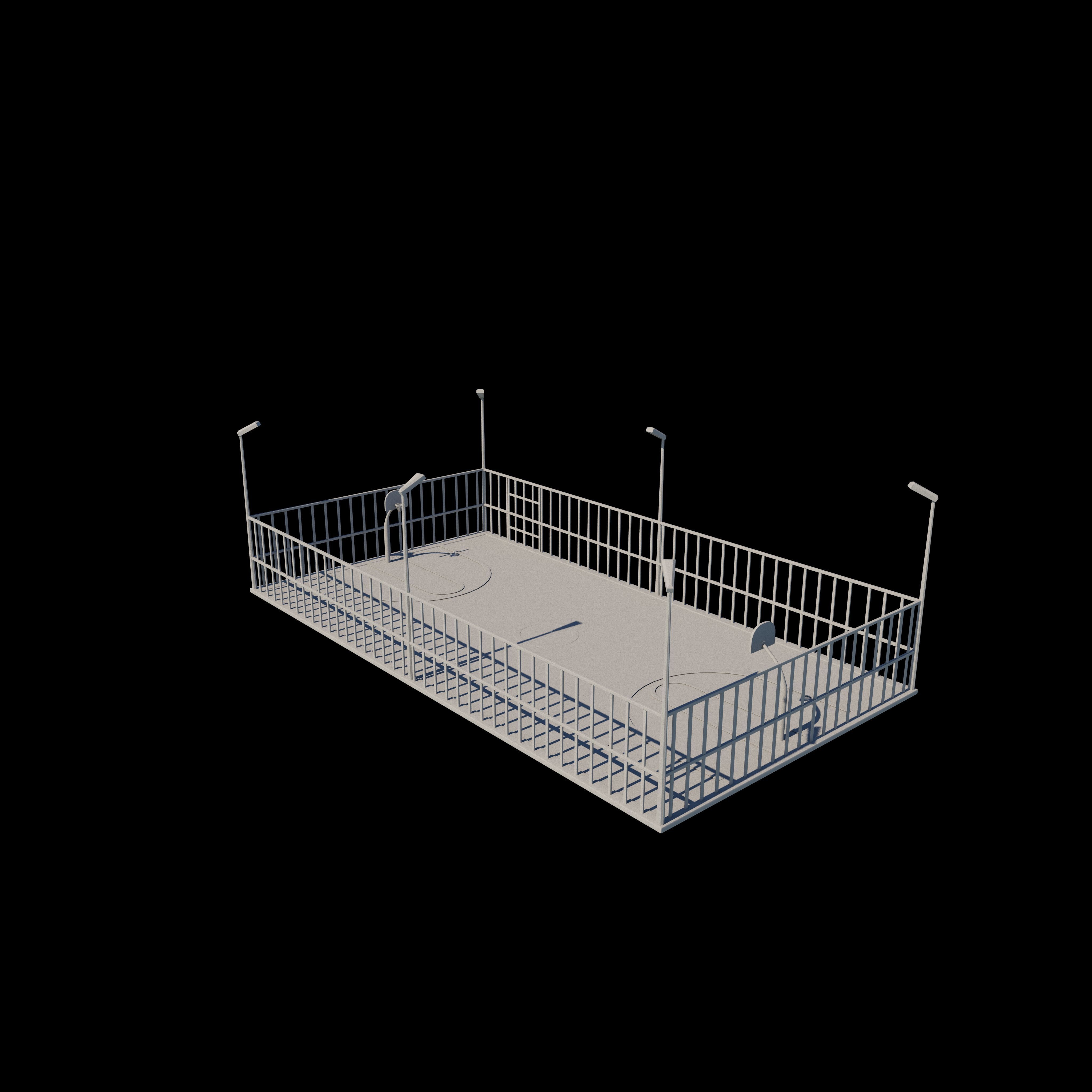 basketball court  3D model_13
