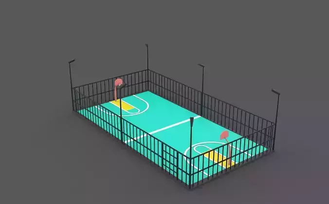 basketball court  3D model
