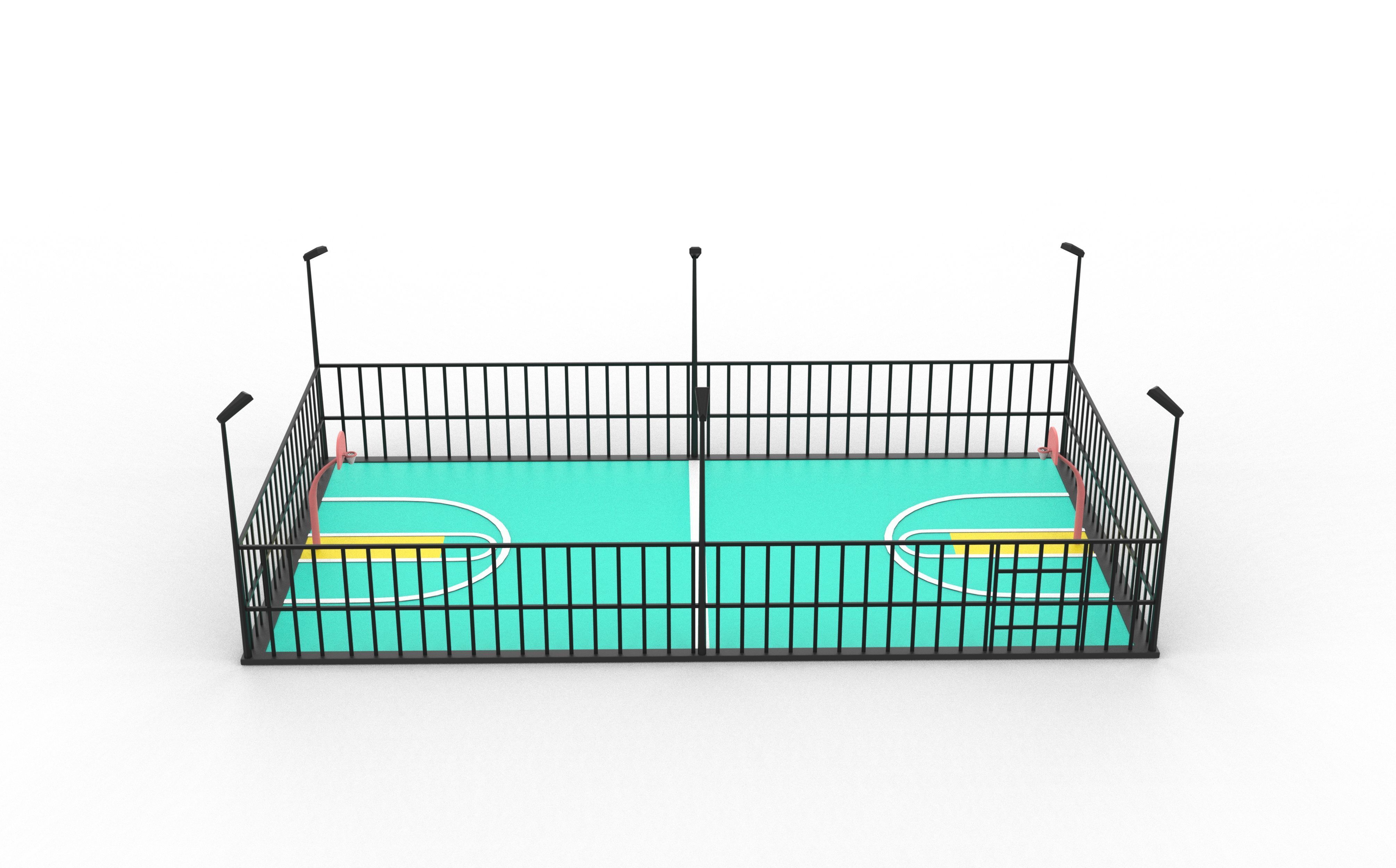 basketball court  3D model_4