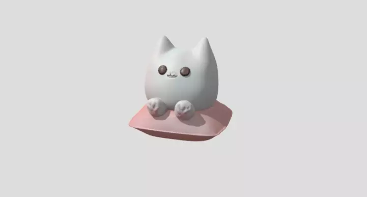 Cartoon Cat by Tripo Free 3D model_0