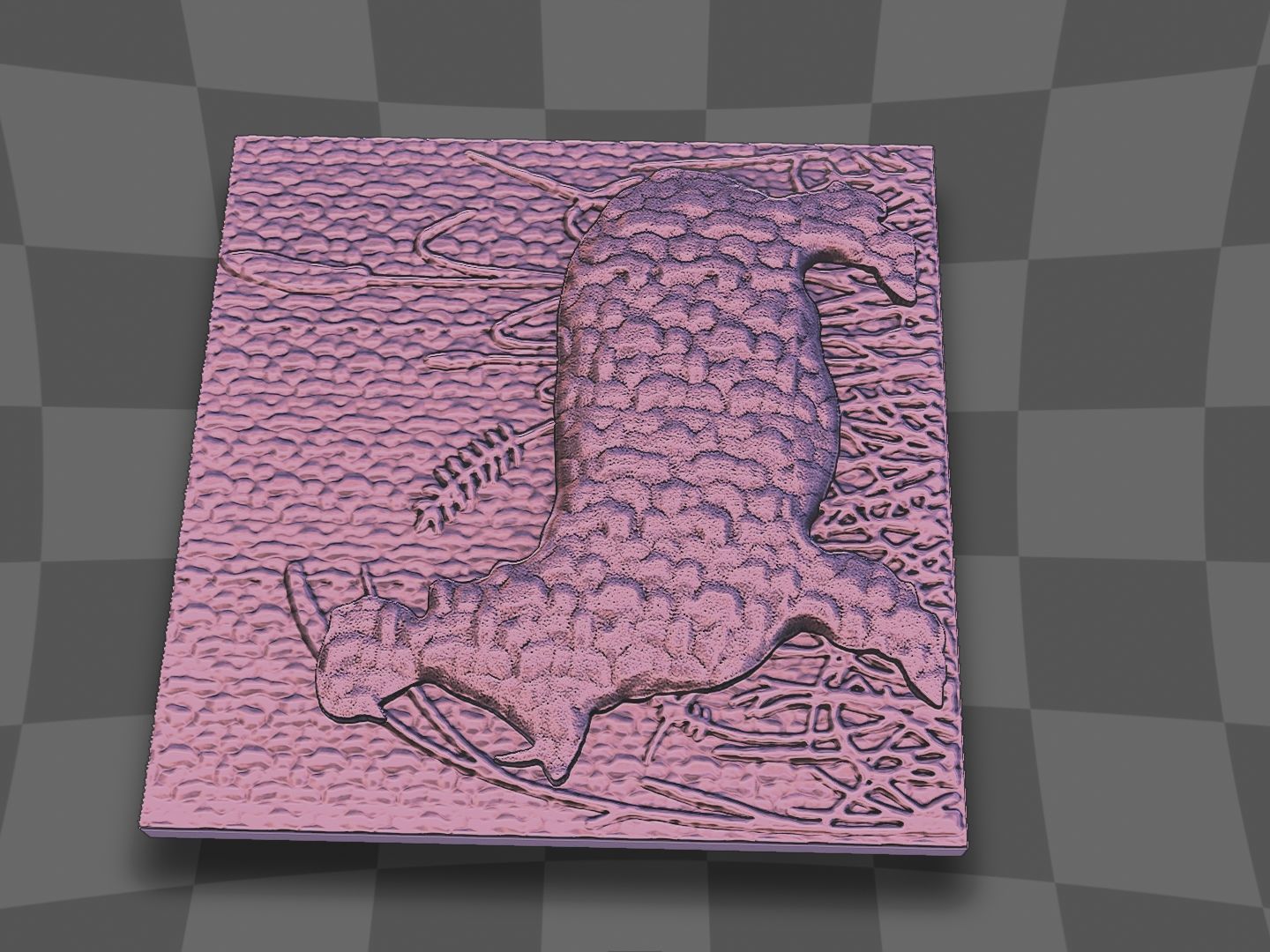 Hippopotamus open mouth for CNC and 3D printing 3D print model_10