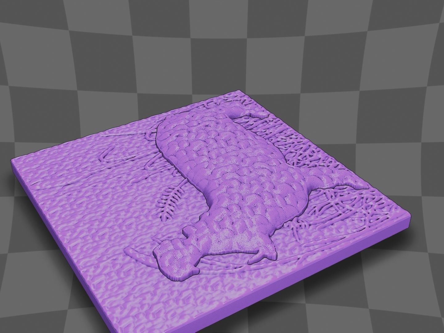 Hippopotamus open mouth for CNC and 3D printing 3D print model_6