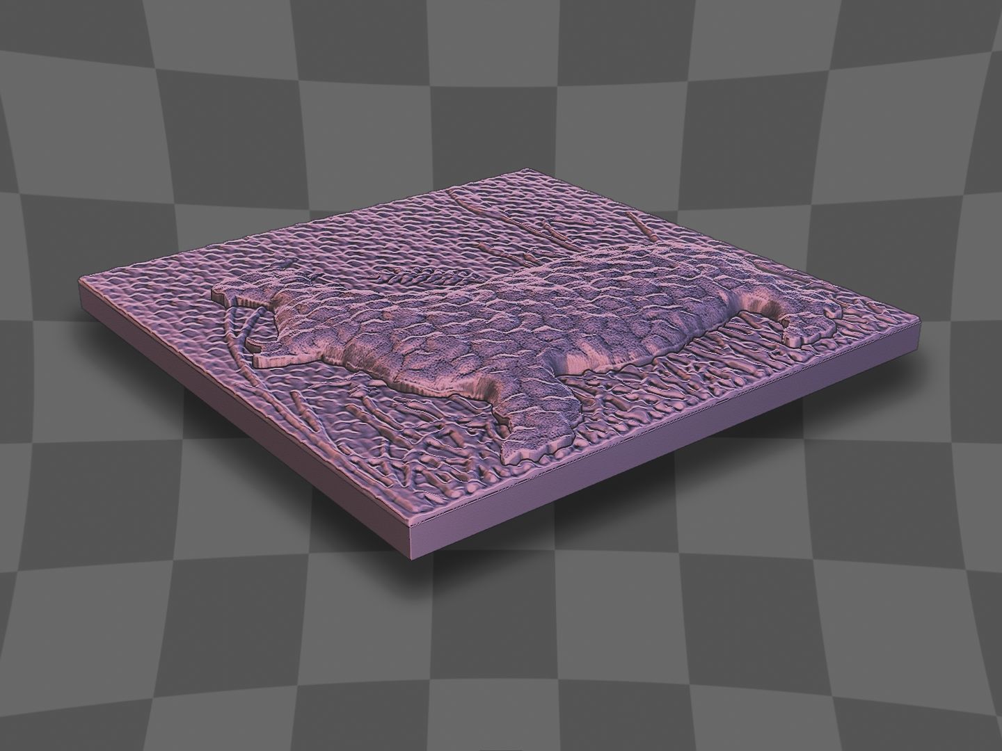 Hippopotamus open mouth for CNC and 3D printing 3D print model_7