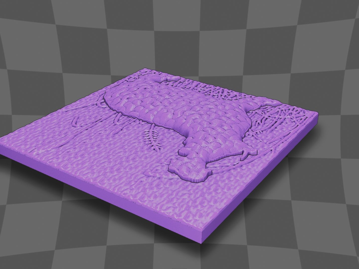 Hippopotamus open mouth for CNC and 3D printing 3D print model_8