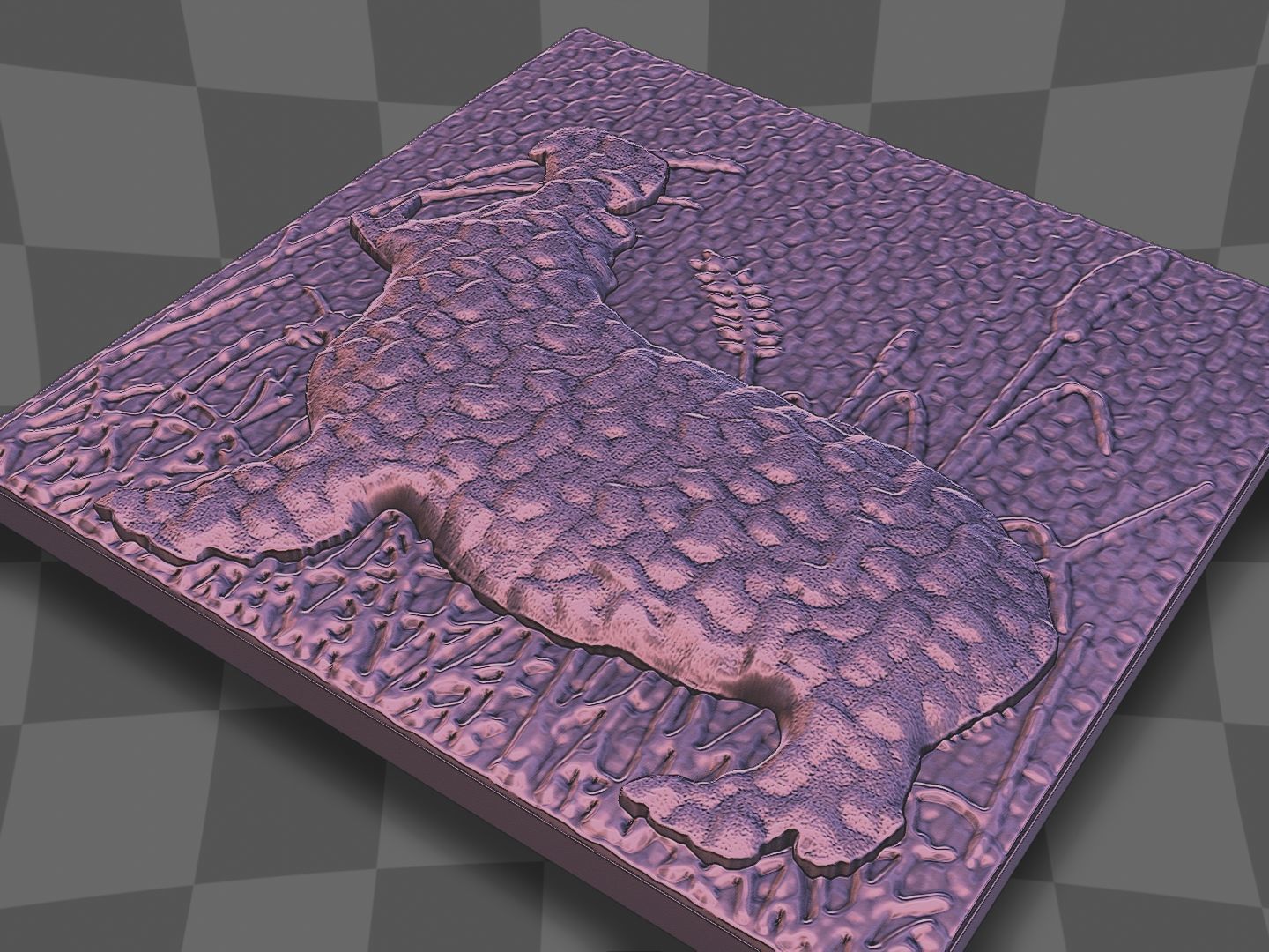 Hippopotamus open mouth for CNC and 3D printing 3D print model_9