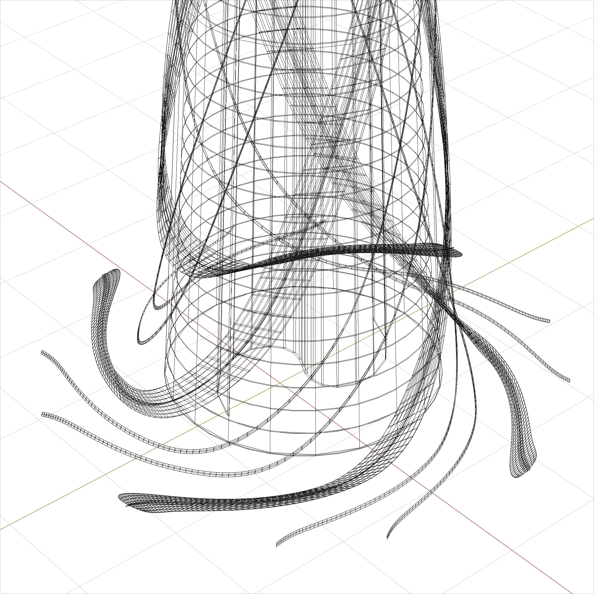 Future building Tower City 2 3D model_3