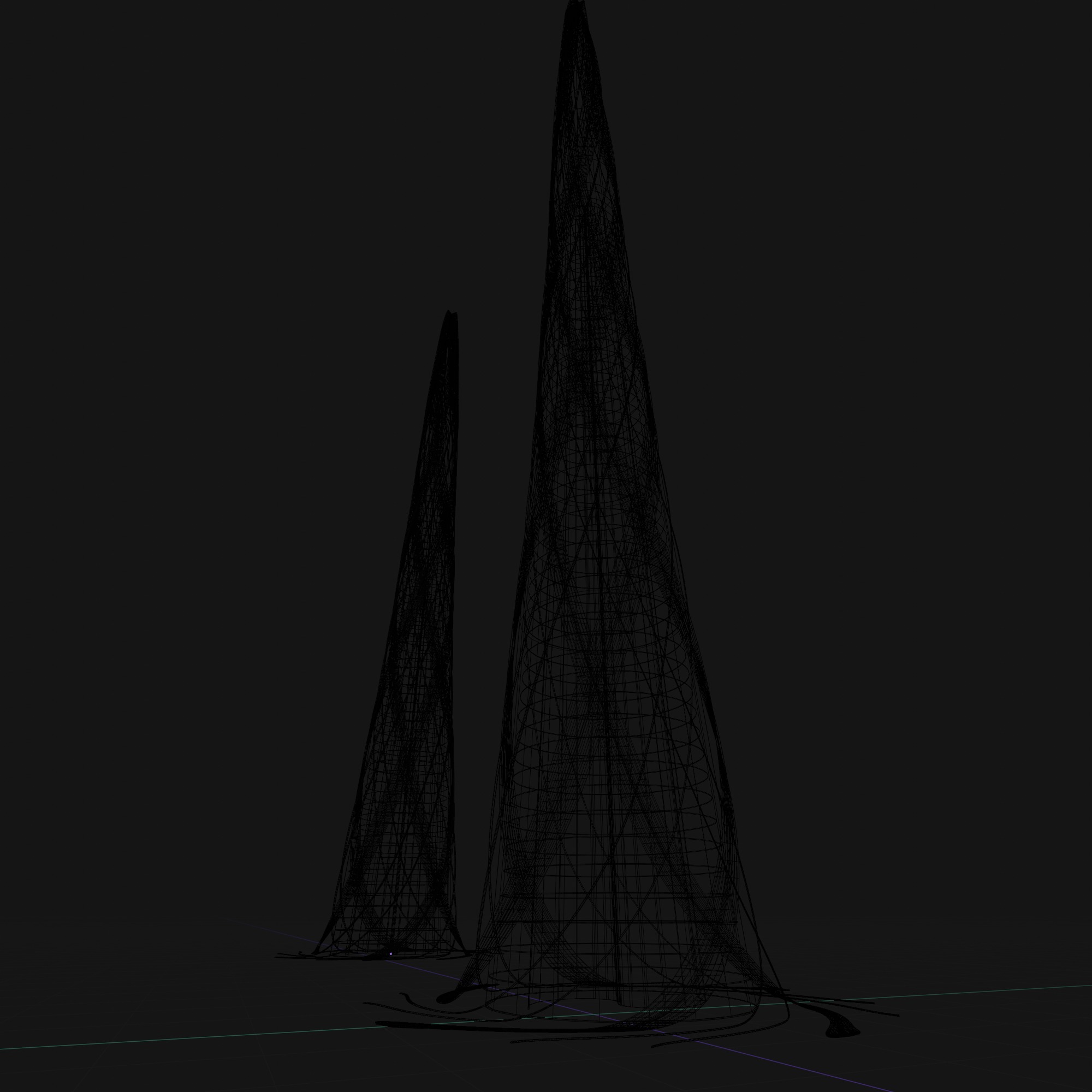 Future building Tower City 2 3D model_5