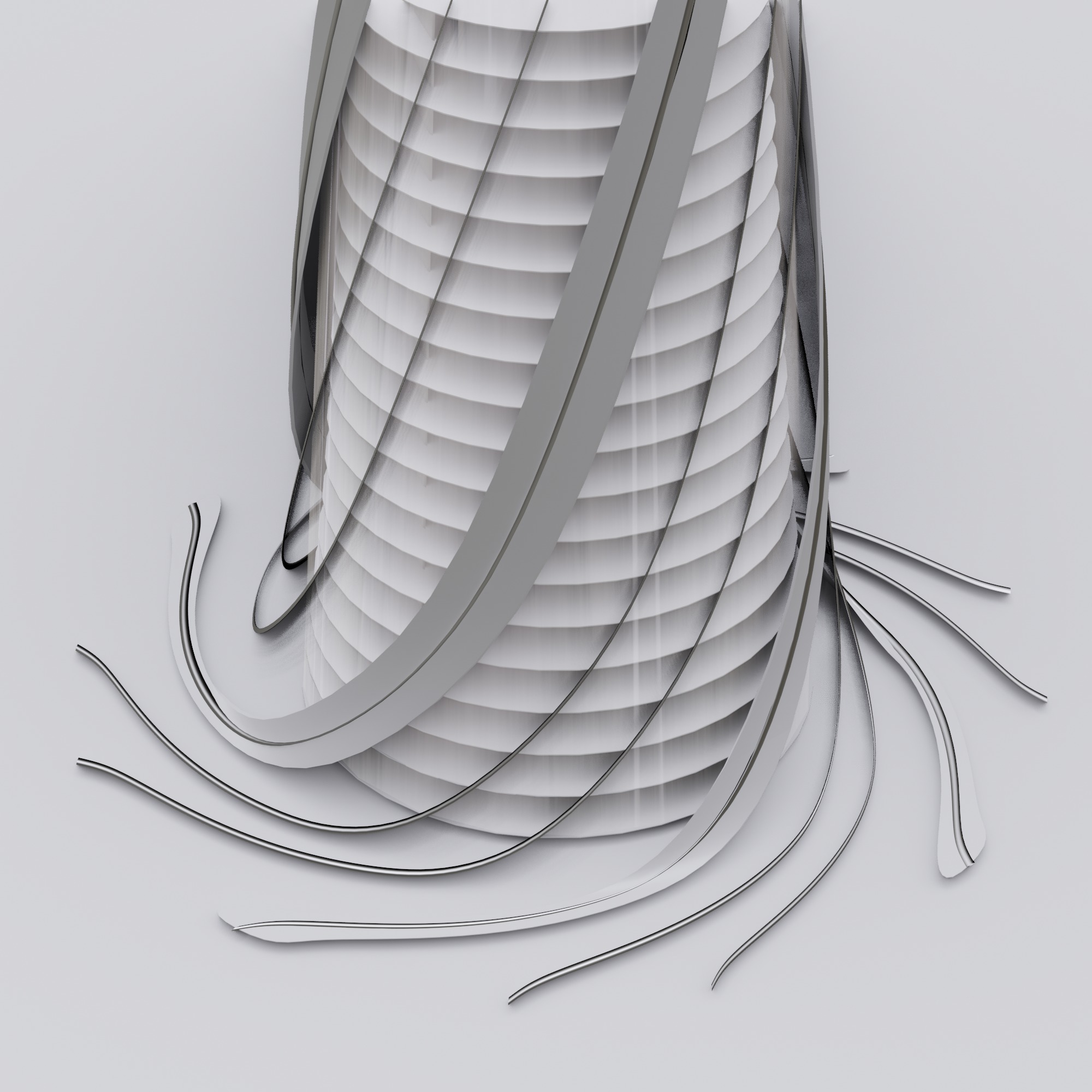 Future building Tower City 2 3D model_6