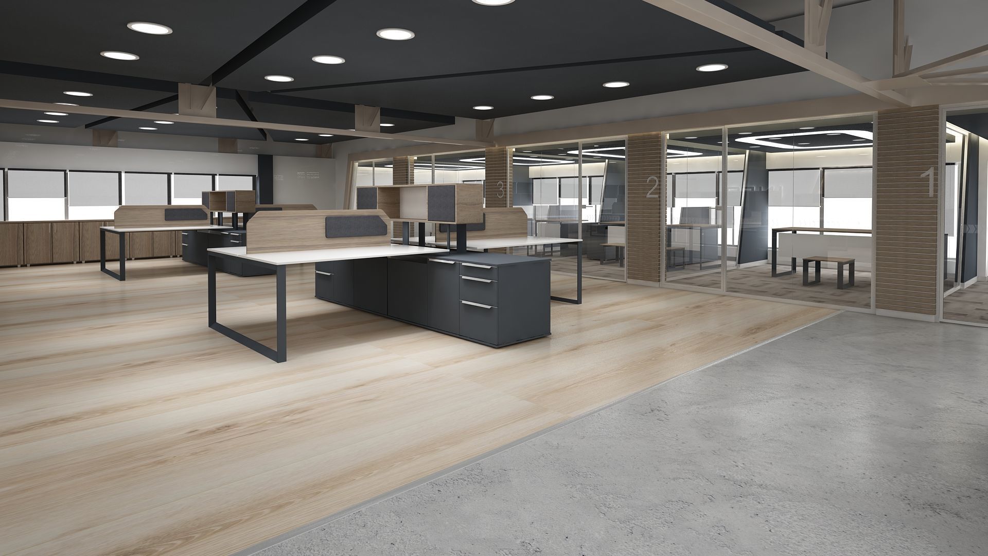 Office Interior 3D model_3