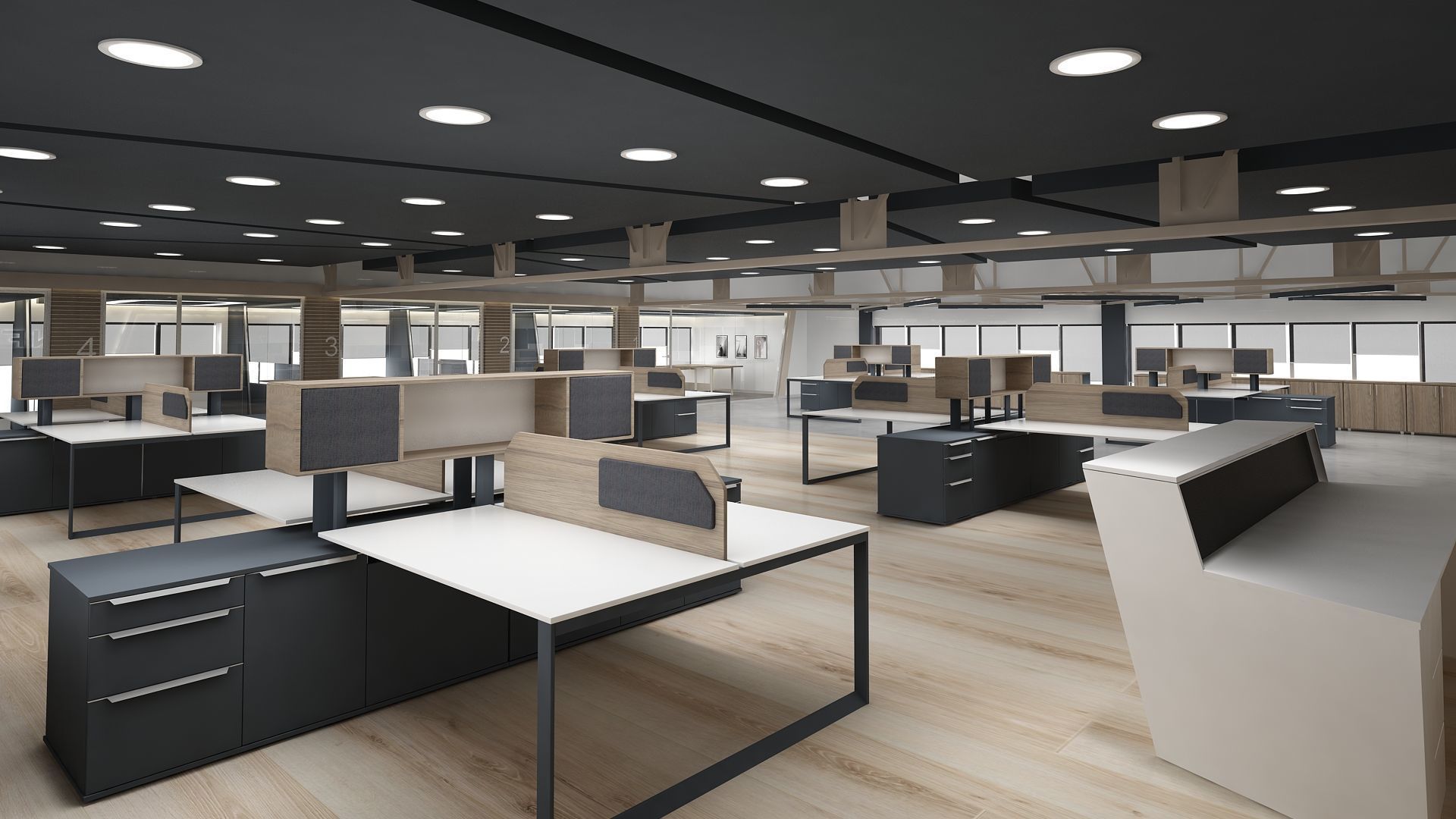 Office Interior 3D model_4