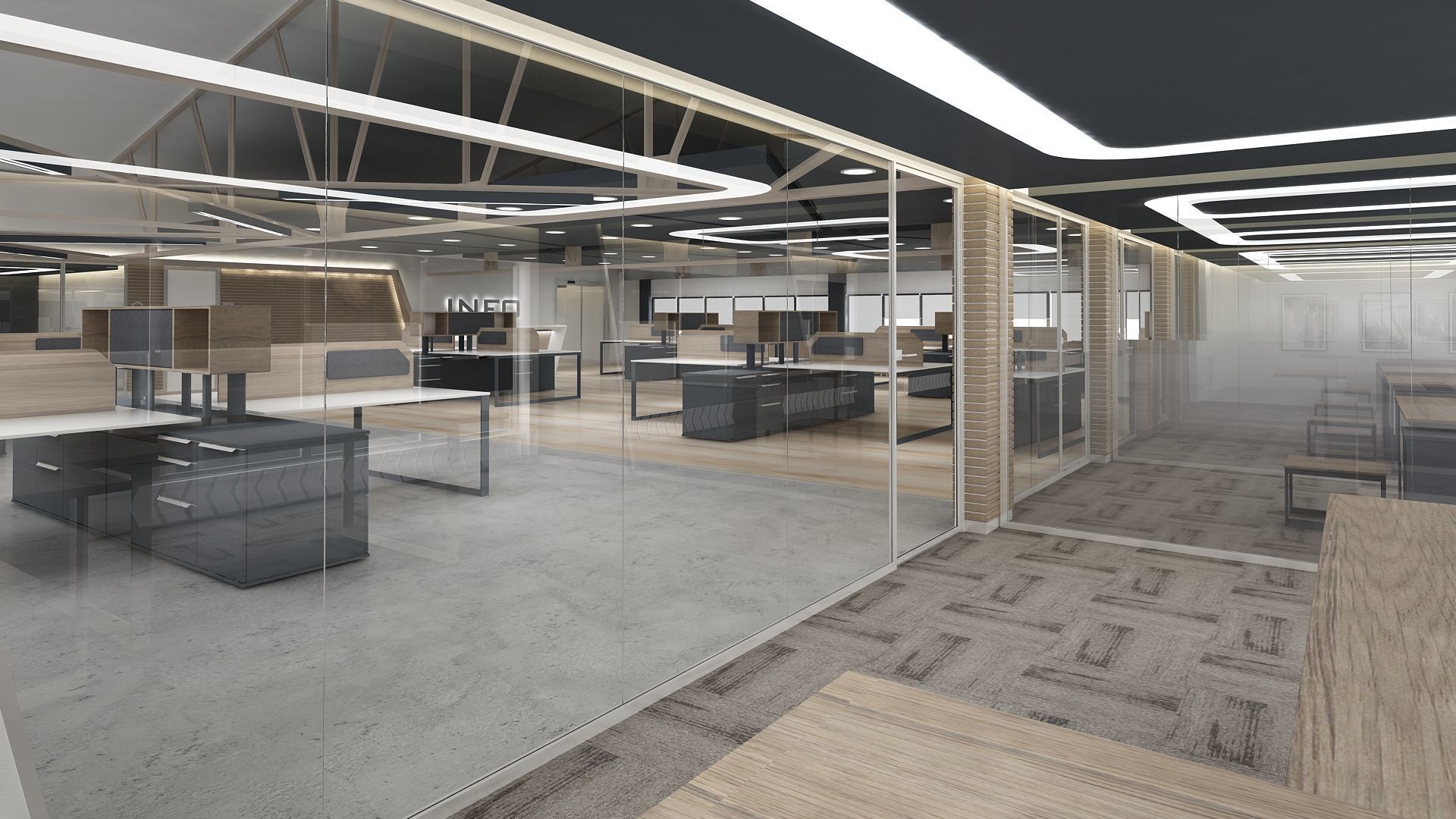 Office Interior 3D model_6