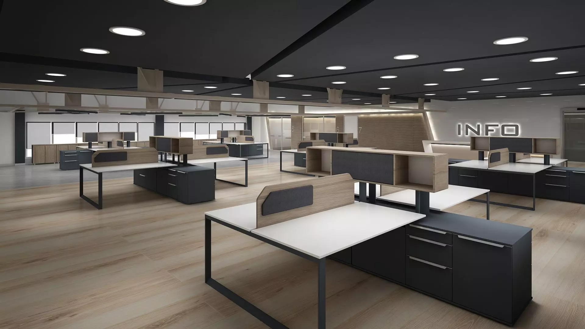 Office Interior 3D model_0