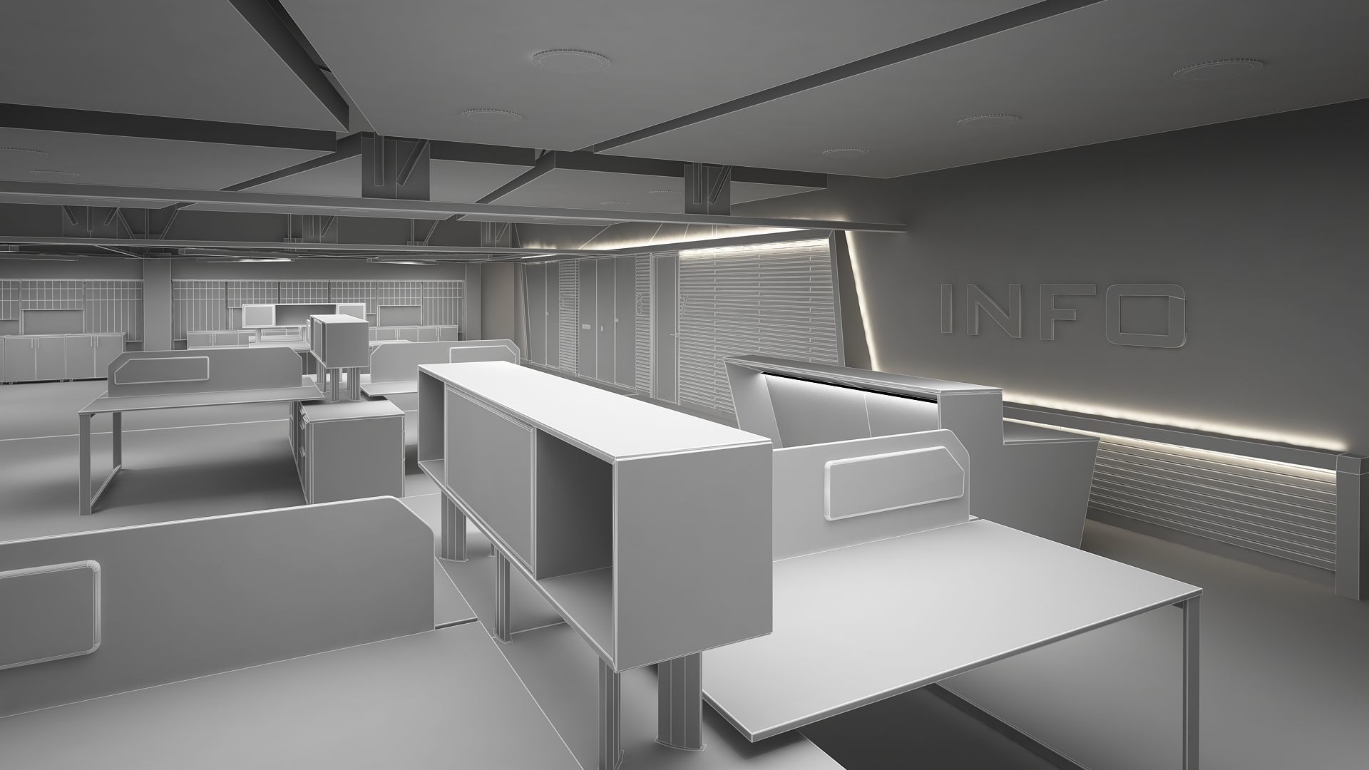 Office Interior 3D model_10