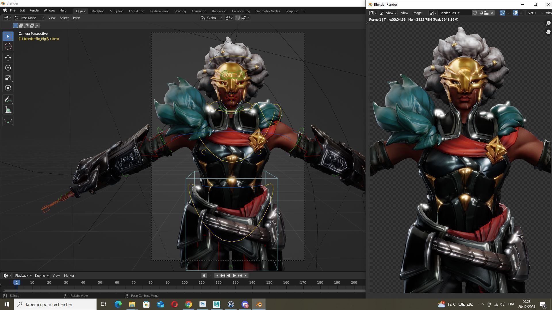 Ambessa League of Legends Low-poly 3D model_14