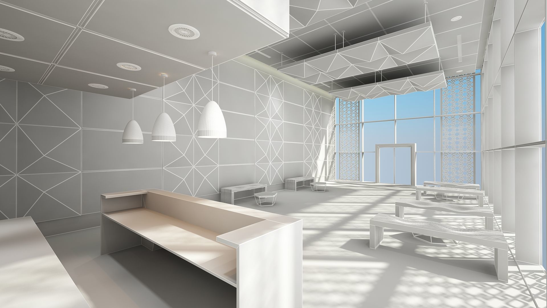 Lobby Interior 3D model_9