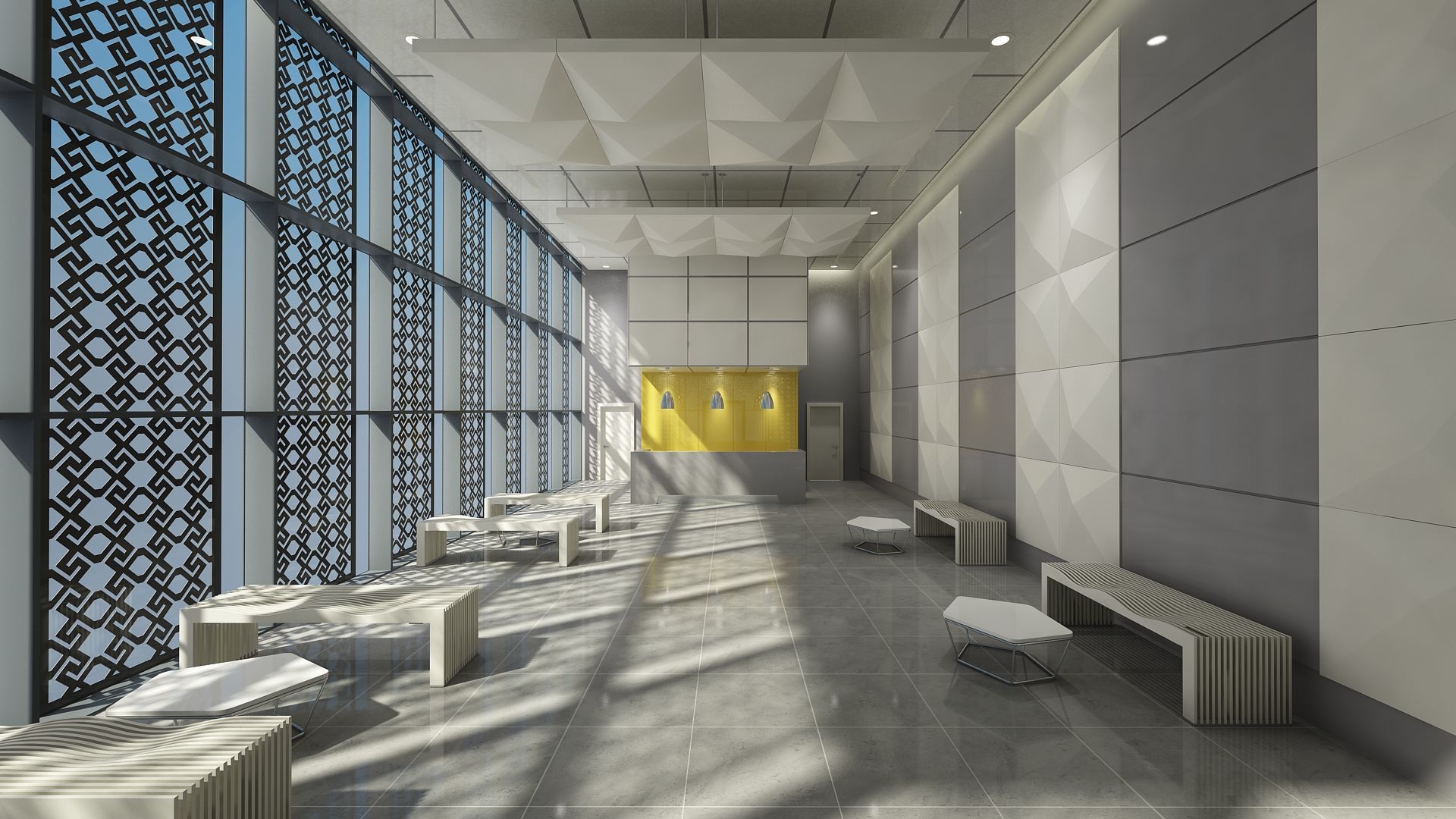 Lobby Interior 3D model_4