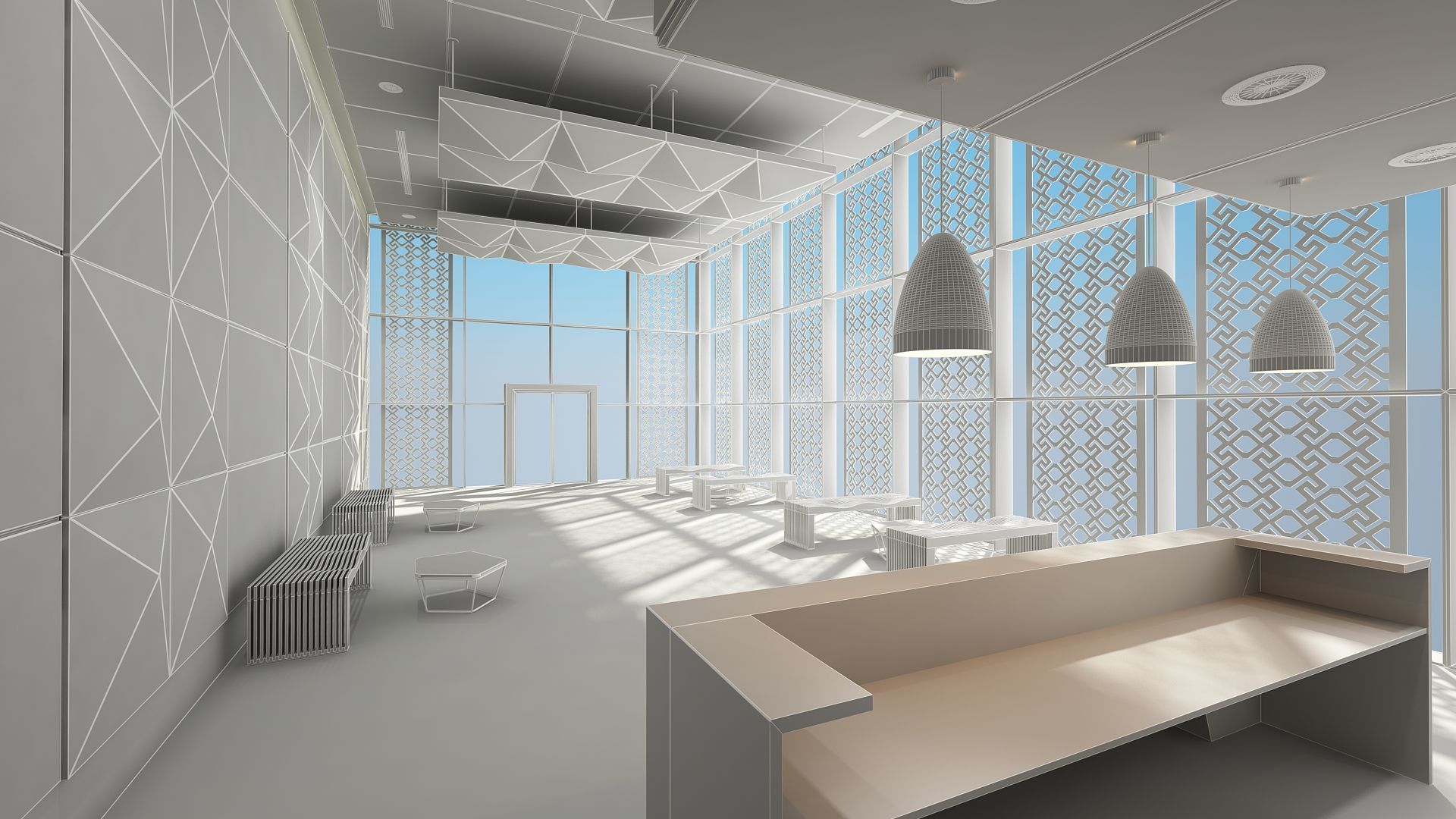 Lobby Interior 3D model_10