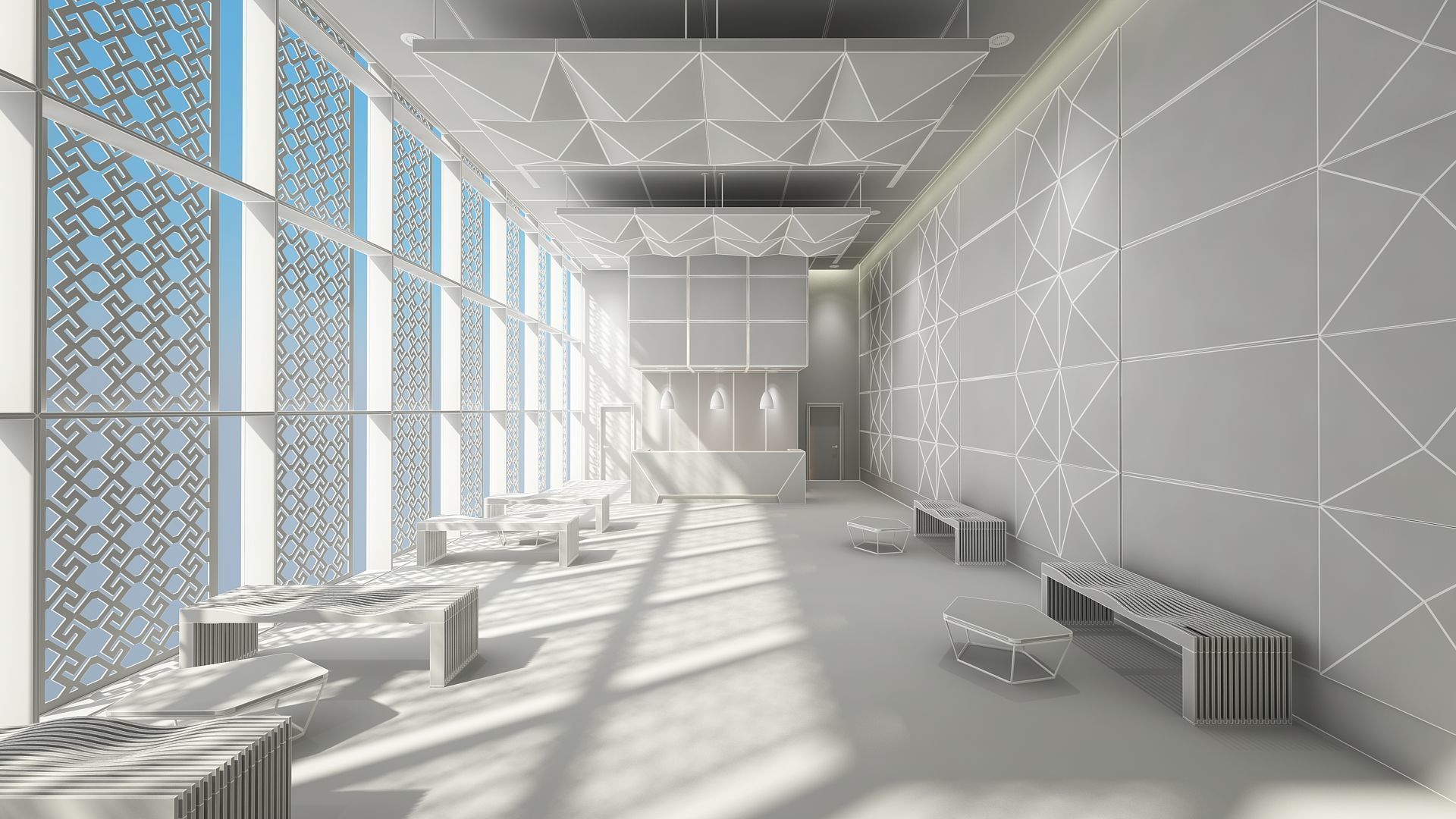 Lobby Interior 3D model_11