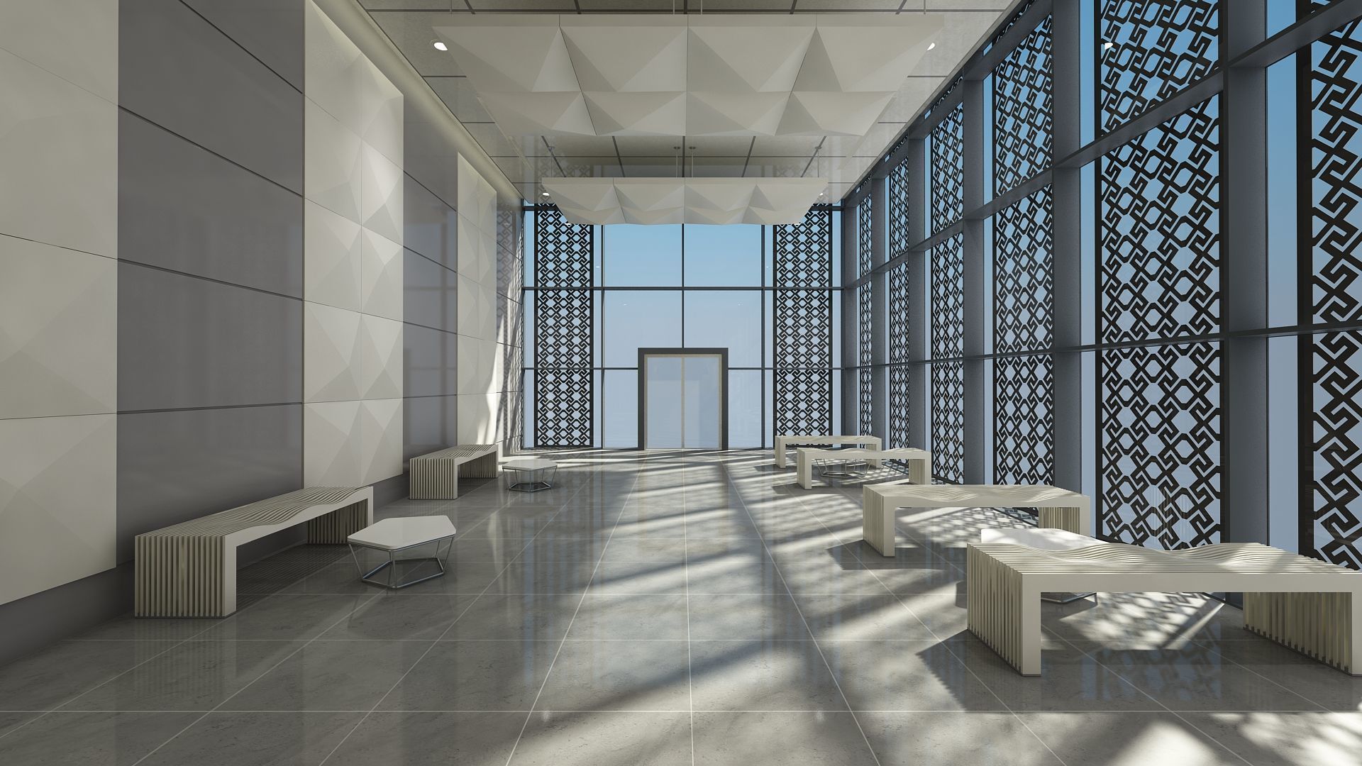 Lobby Interior 3D model_5