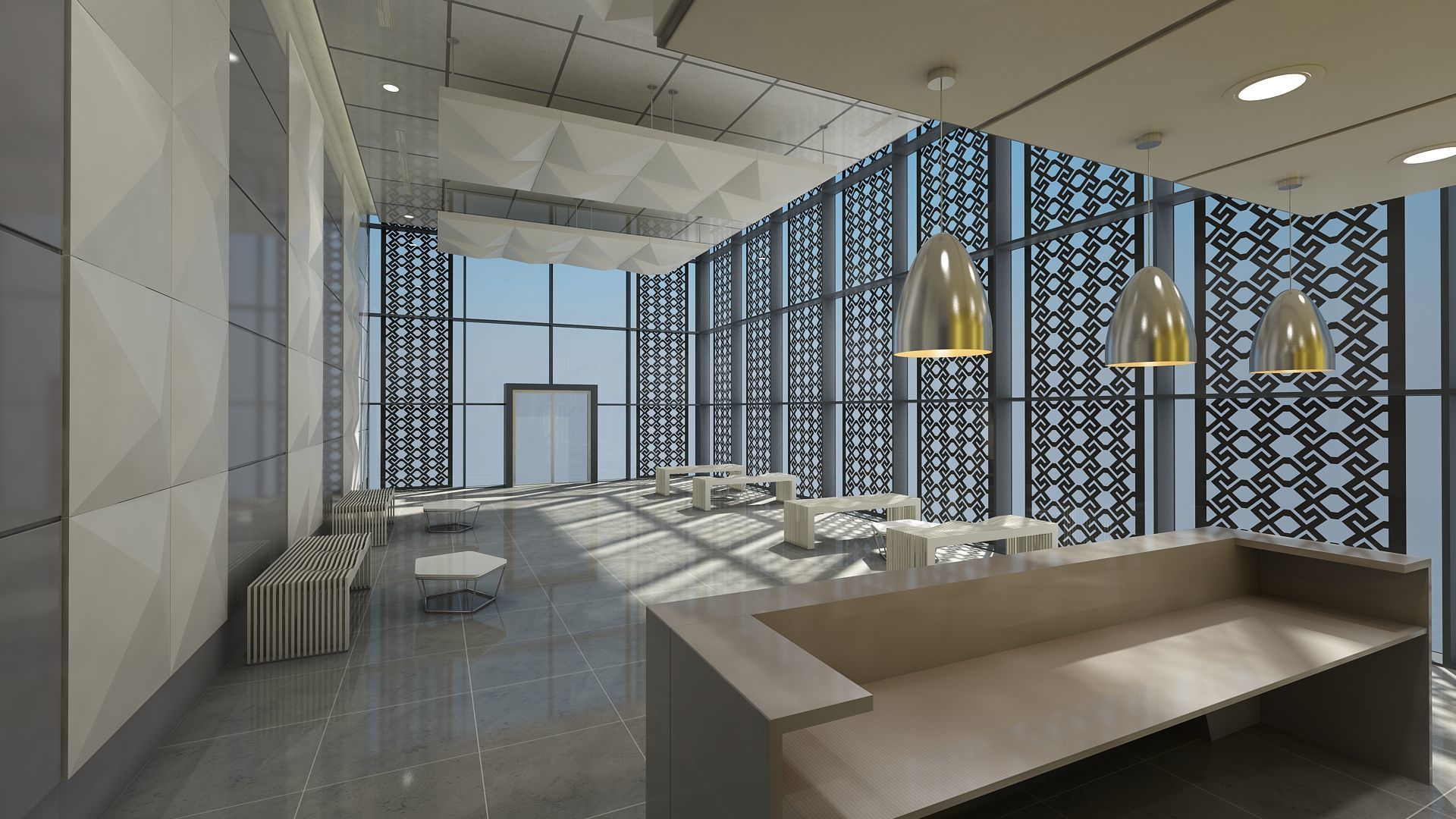 Lobby Interior 3D model_3