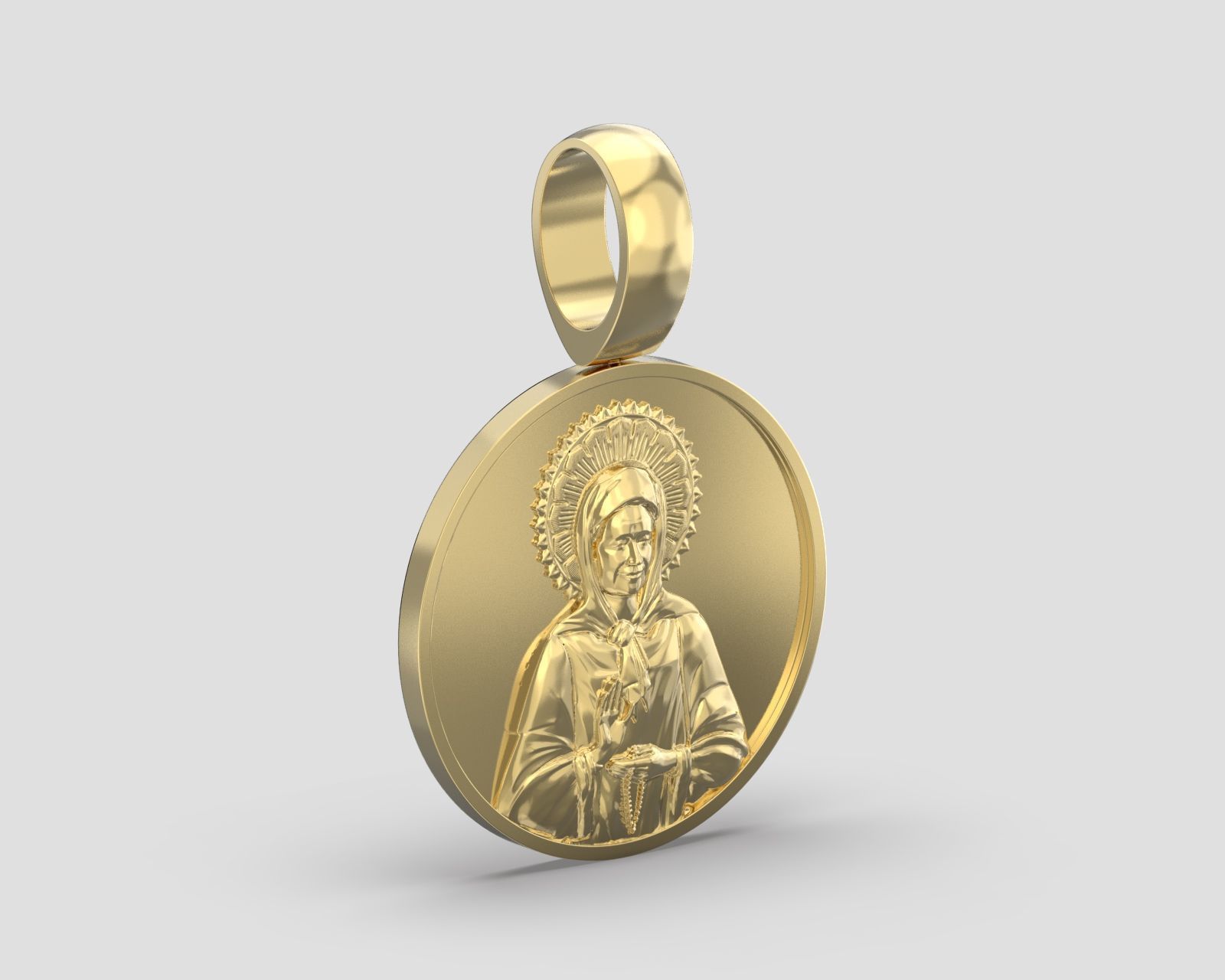 Pendant P 199 St Matrona 3D print model_9