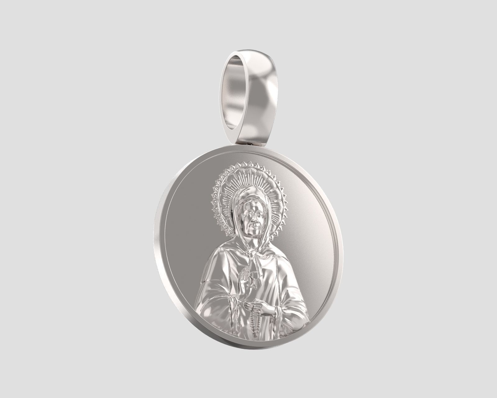Pendant P 199 St Matrona 3D print model_13