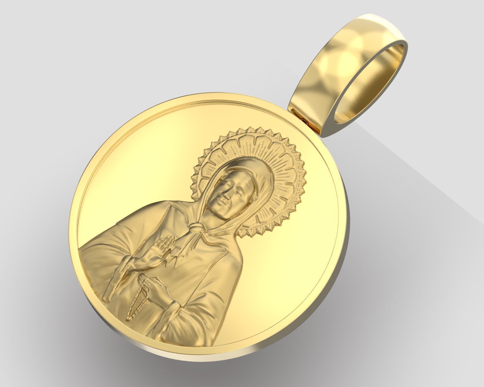 Pendant P 199 St Matrona 3D print model_1