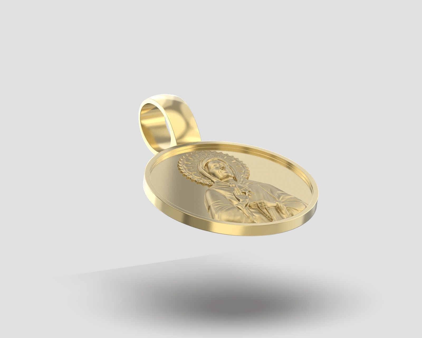 Pendant P 199 St Matrona 3D print model_18