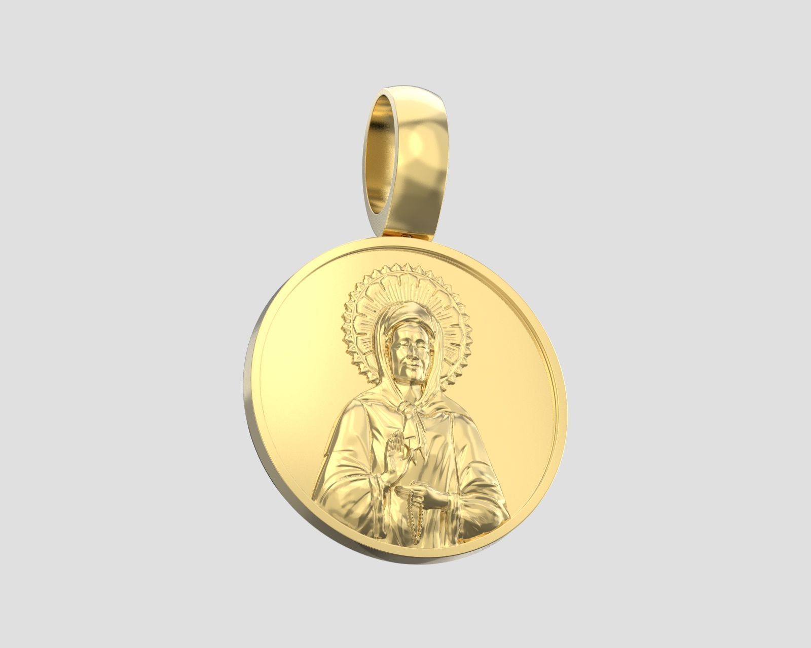 Pendant P 199 St Matrona 3D print model_10