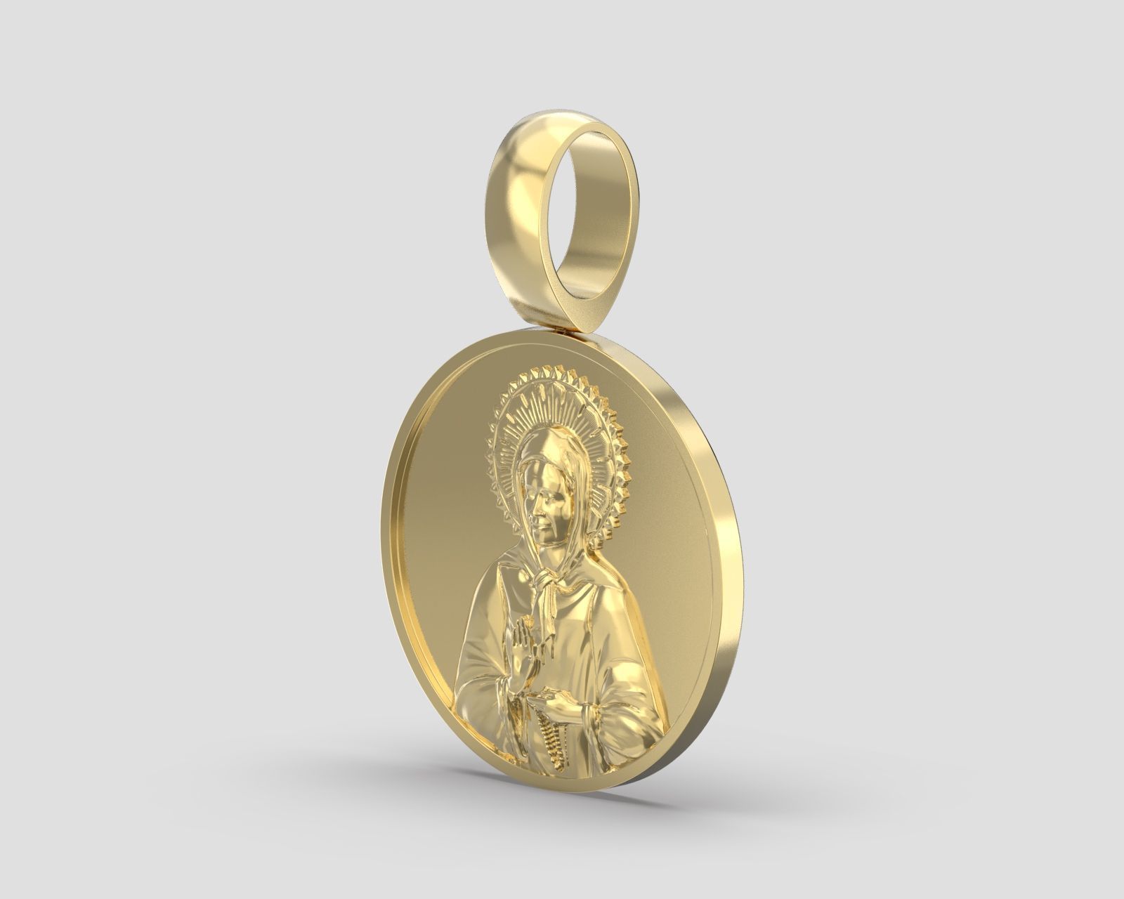 Pendant P 199 St Matrona 3D print model_8