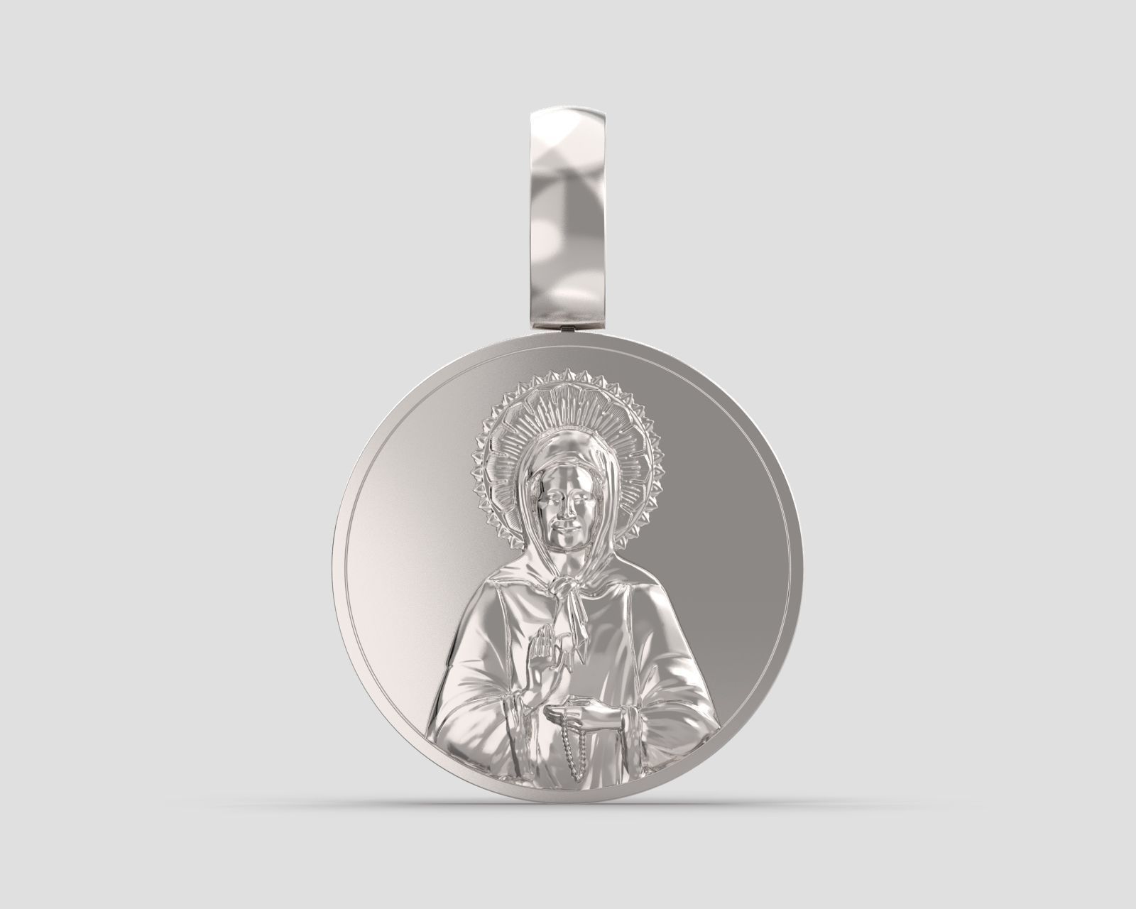 Pendant P 199 St Matrona 3D print model_6