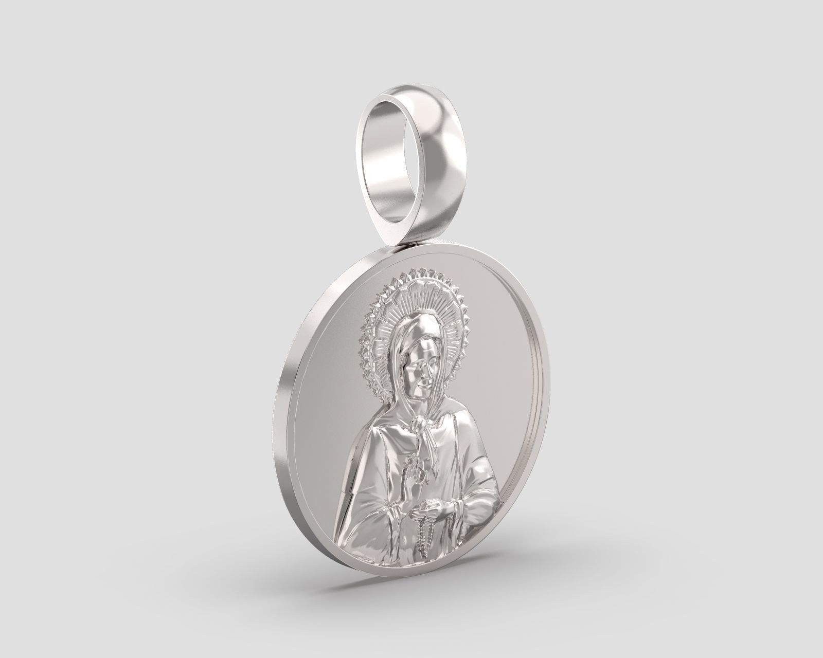 Pendant P 199 St Matrona 3D print model_14