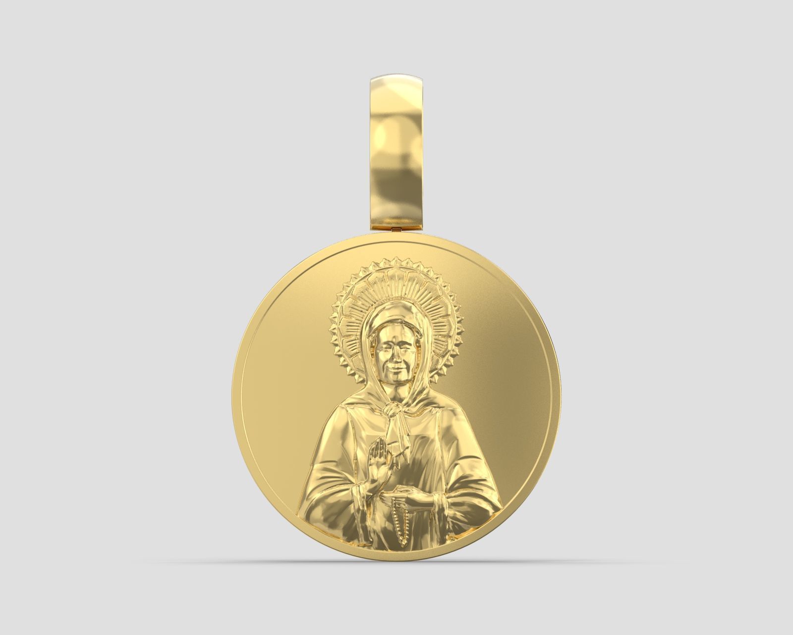 Pendant P 199 St Matrona 3D print model_3