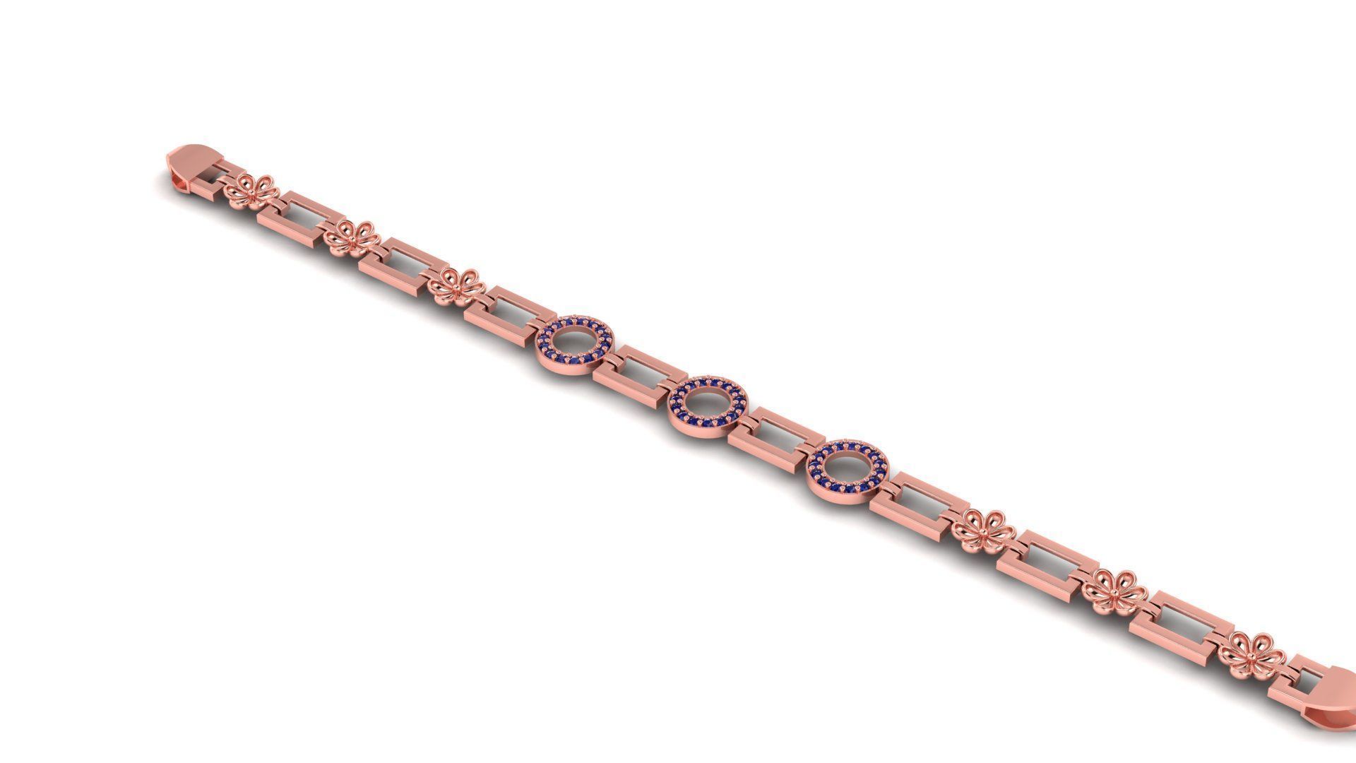 New Light Weight Bracelets-Ladies Bracelets 3D print model_1