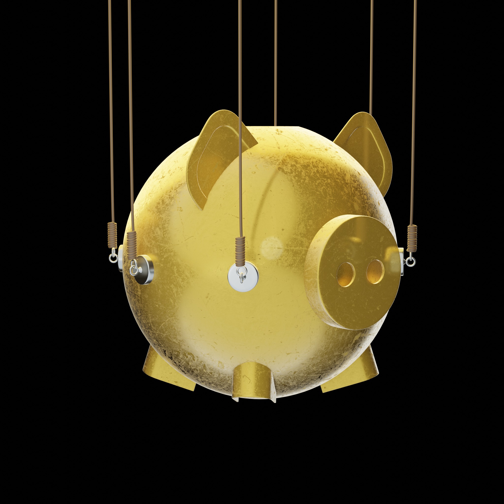 Squid Game Piggy Bank 3D model_1